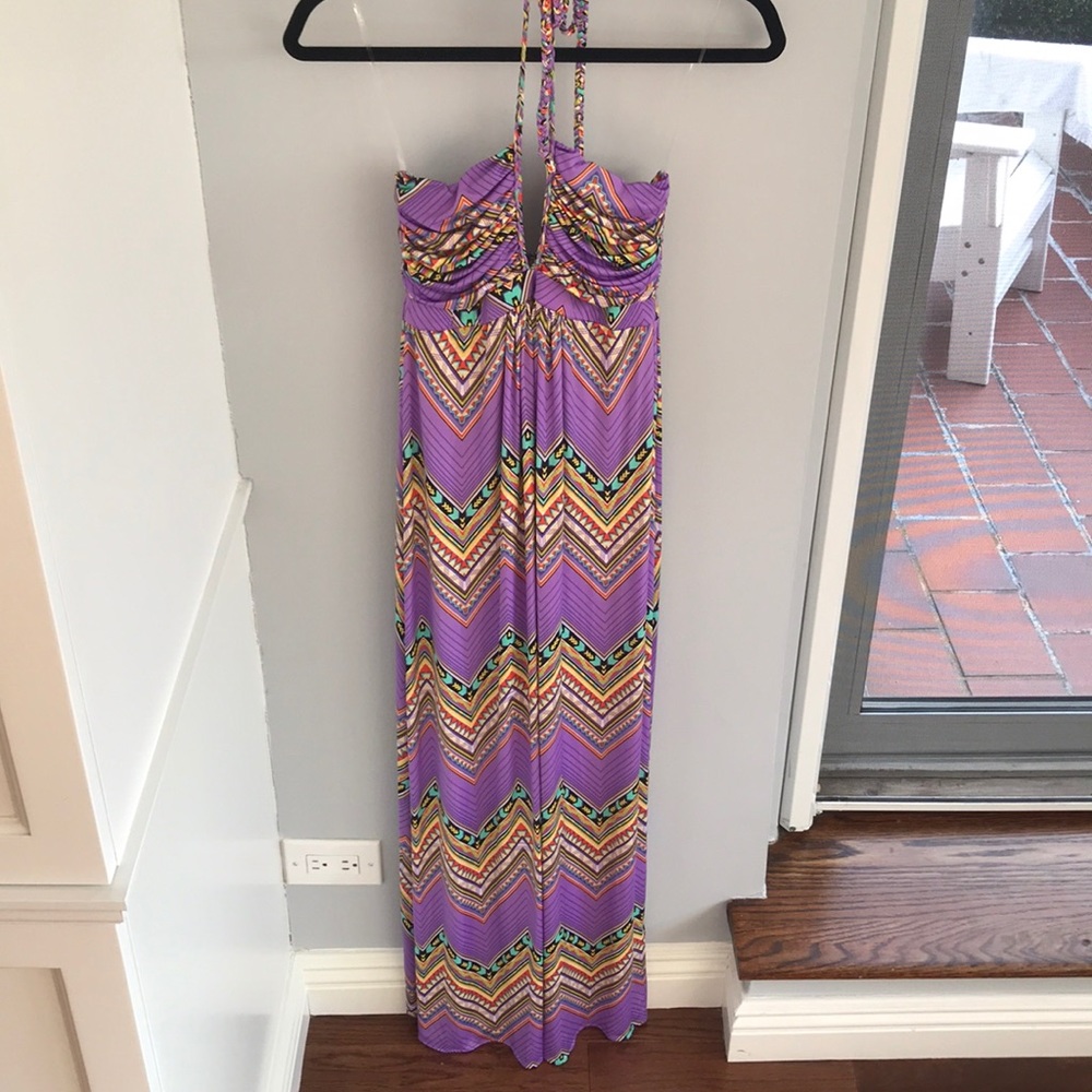 Braided Halter Maxi Dress